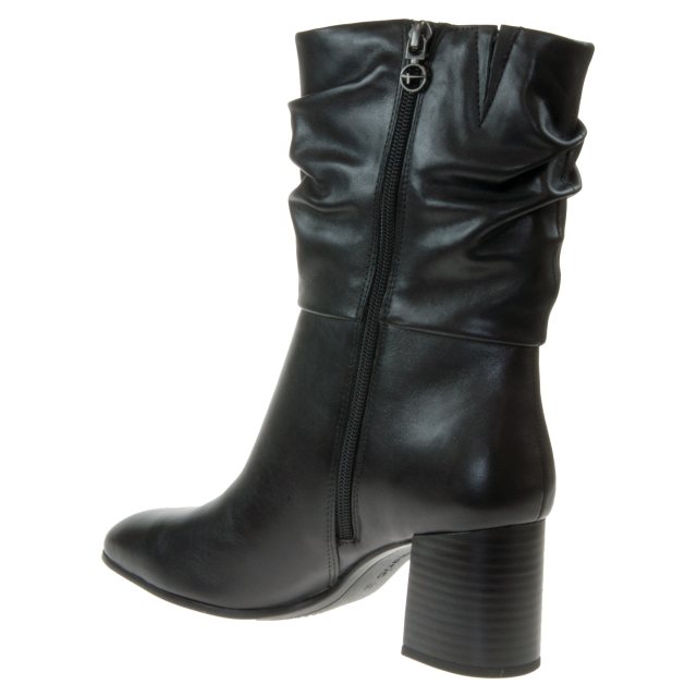 tamaris ivory leather calf boot