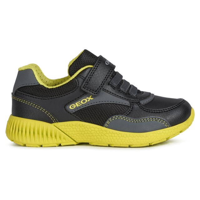 Sveth Junior Black / Lime J046PA 0FEFU C0802 - Boys Trainers - Humphries