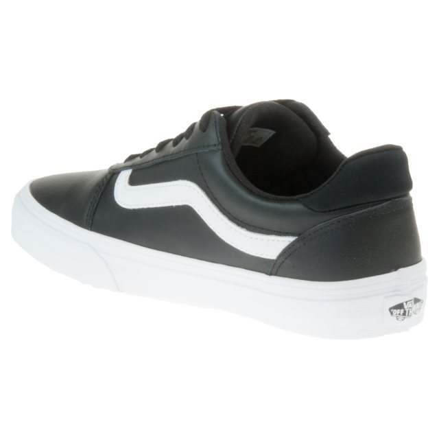 black leather vans size 7.5