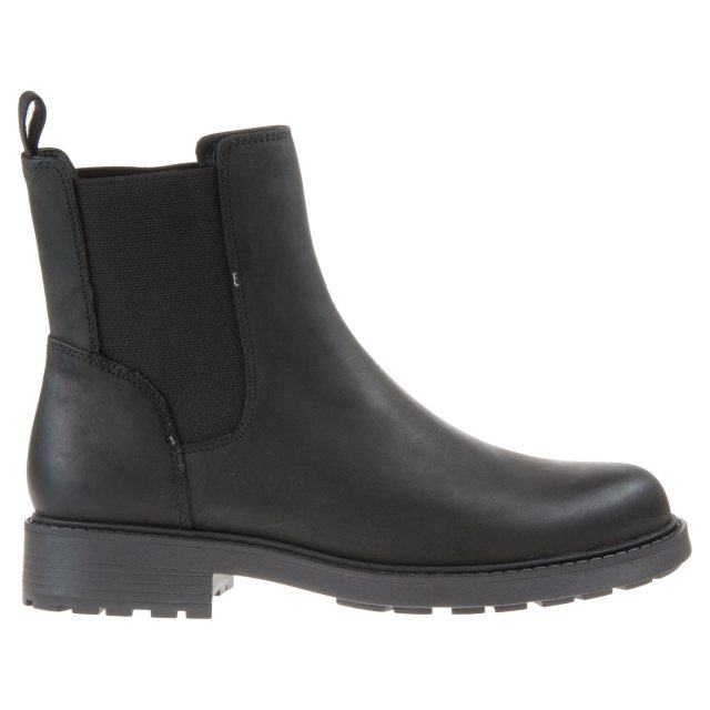 Clarks Orinoco 2 Top Black Leather 26152332 Ankle Boots Humphries Shoes