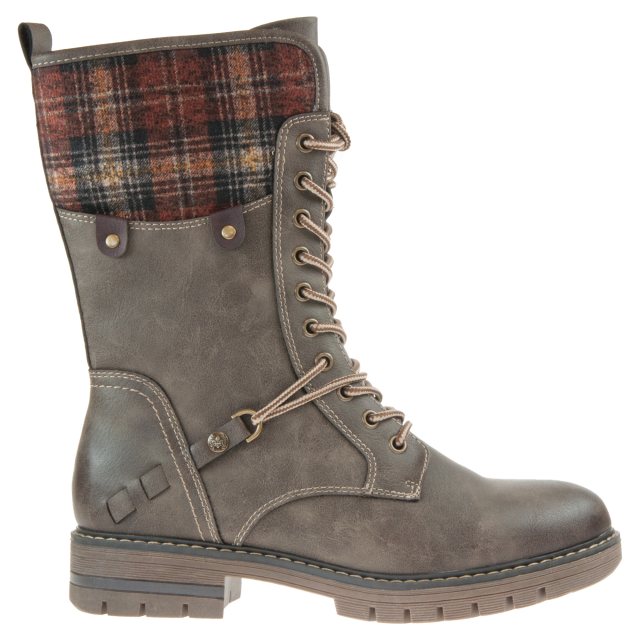 Rieker lace front mid calf boots cheap
