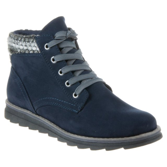 Marco tozzi navy ankle boots sale