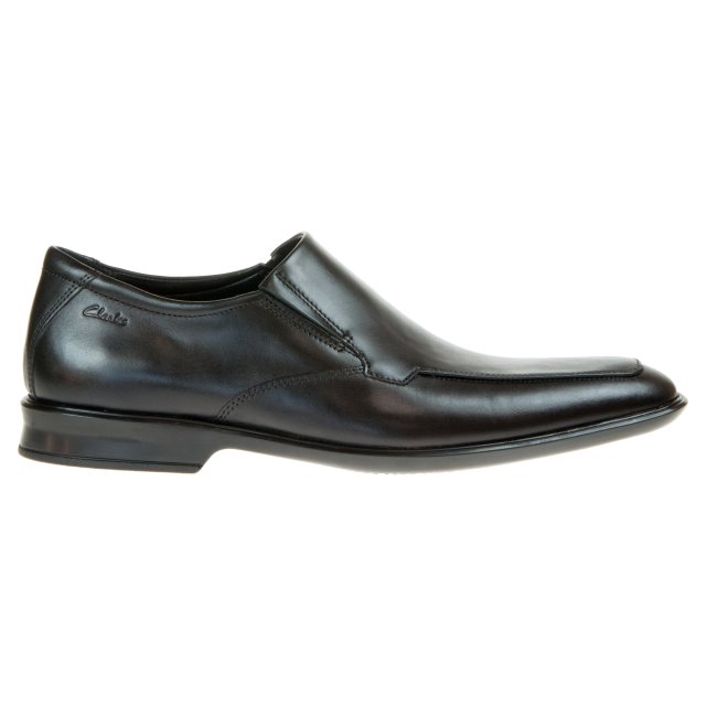 Clarks Bensley Step Black Leather 26147686 - Formal Shoes