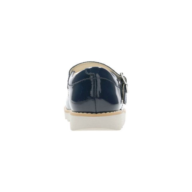 Clarks Crown Jump Kid Navy Patent 26141538 Girls Shoes Humphries Shoes