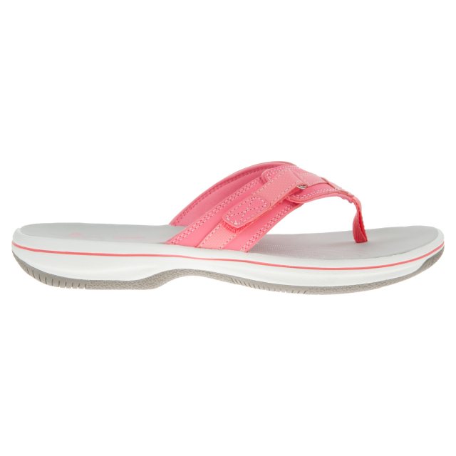 Clarks Brinkley Sea Bright Pink Synthetic 26158575 - Toe Post Sandals ...