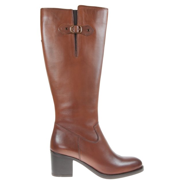 Clarks Mascarpone 2 Hi Dark Tan Leather 26151671 Knee High Boots Humphries Shoes