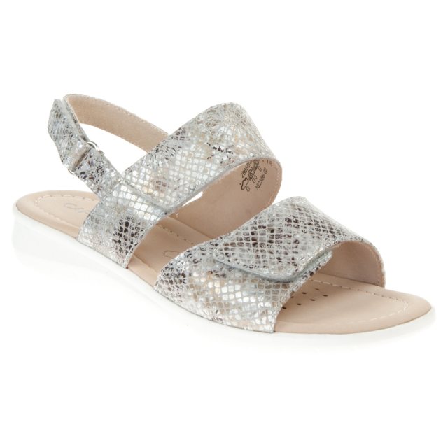 Caprice 28650-26 Light Grey Snake 28650-26 255 - Full Sandals ...