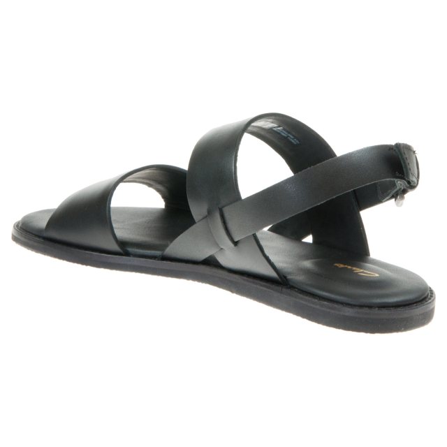 Clarks Karsea Strap Black Leather 26158679 Full Sandals Humphries Shoes