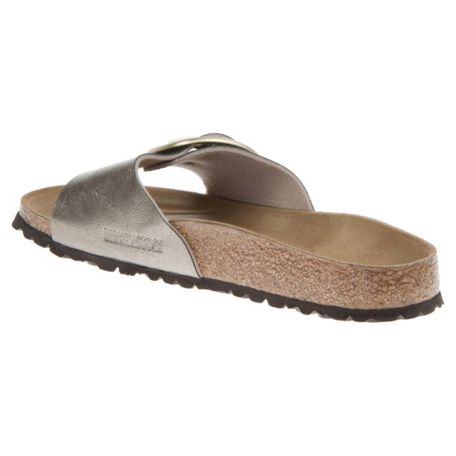 Madrid big buckle sales washed metallic blue silver