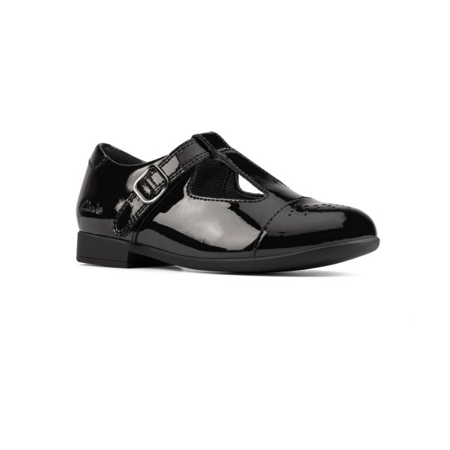 scala lace youth black patent