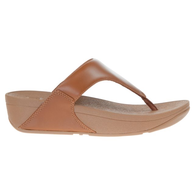 FitFlop Lulu Leather Light Tan I88-592 - Toe Post Sandals - Humphries Shoes