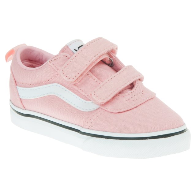 Vans Toddlers Ward Velcro Powder Pink / White VN0A4BTF9DX1 - Girls Canvas  Styles - Humphries Shoes