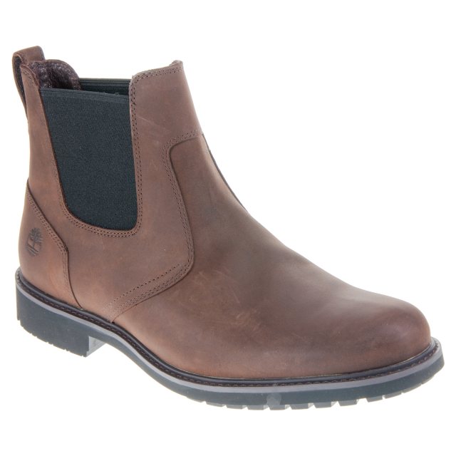 Stormbuck Chelsea Waterproof Burnished Dark Brown Oiled 5552R - Casual Boots - Humphries Shoes