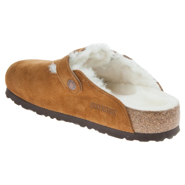 Birkenstock Boston Fur Mink 1001140 Mule Slippers Humphries Shoes
