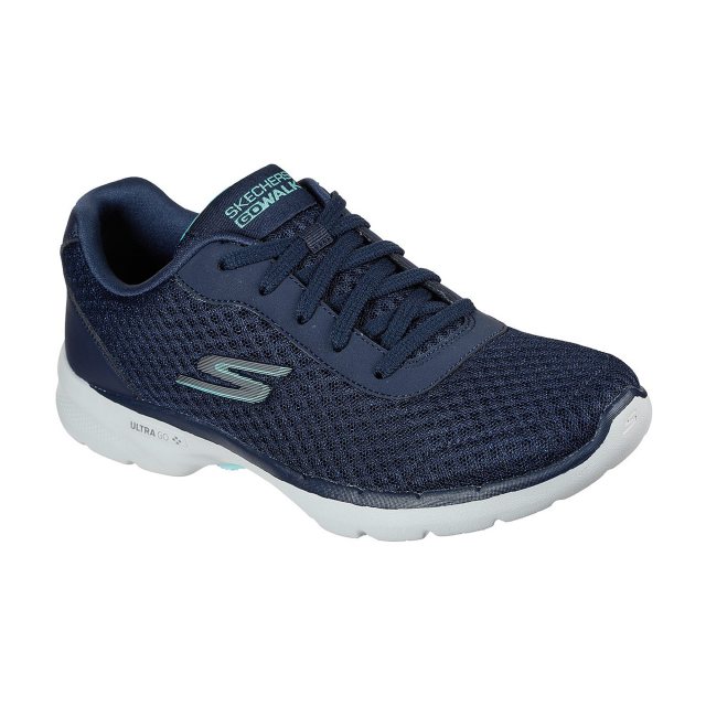 Skechers GOwalk 6 - Iconic Vision Navy / Turquoise 124514 NVTQ ...