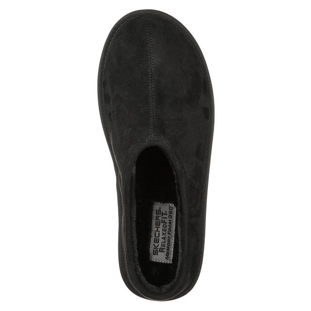 Skechers Relaxed Fit Renten Lemato Black 66095 BLK Mule Slippers Humphries Shoes