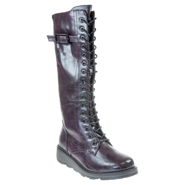 Heavenly Feet Solar Purple Knee High Boots Humphries Shoes
