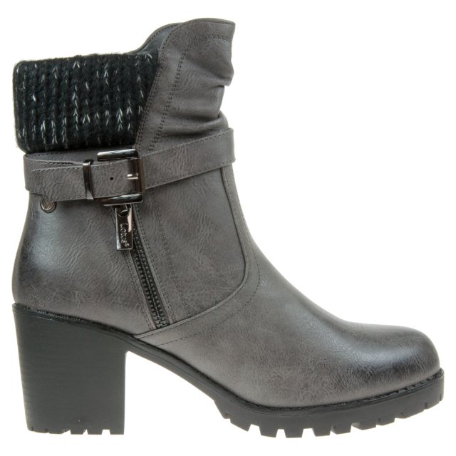 Lotus Jodie Grey ULB246GG Calf Boots Humphries Shoes