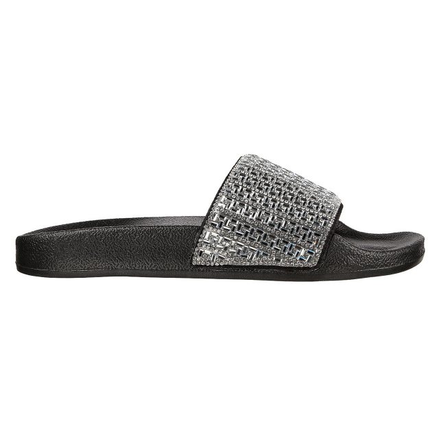 Skechers Pop Ups - New Spark Black 119320 BLK - Mule Sandals ...