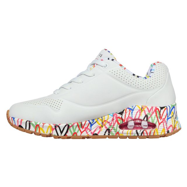 Skechers x JGoldcrown: Uno - Loving Love White 155506 WHT