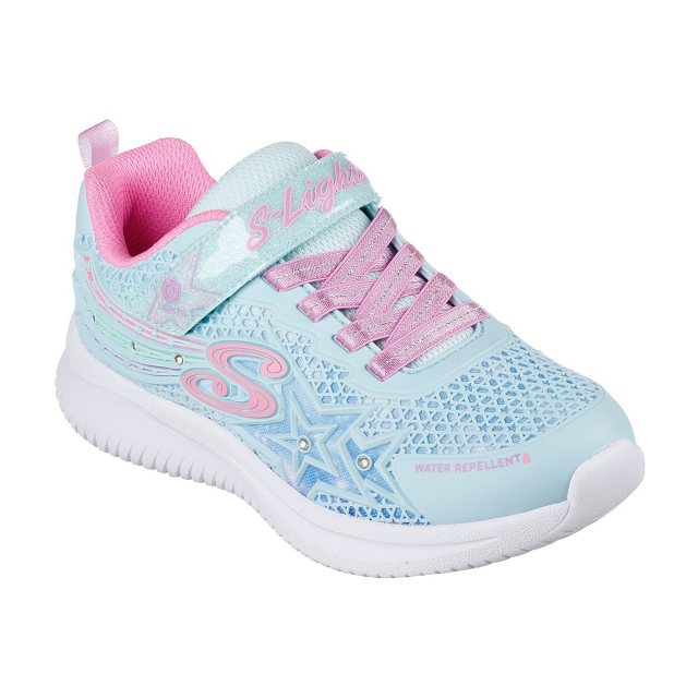 Skechers S Lights Jumpsters Wishful Star Aqua Purple 302323L