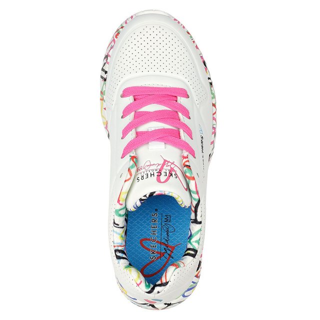 Skechers x JGoldcrown: Uno Lite - Lovely Luv White / Multi 314976L