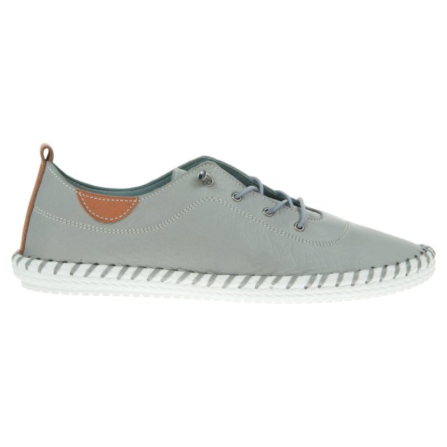 grey leather plimsolls