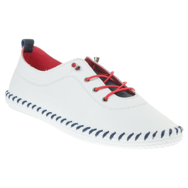 Lunar Sandown White FLG016 WT - Everyday Shoes - Humphries Shoes