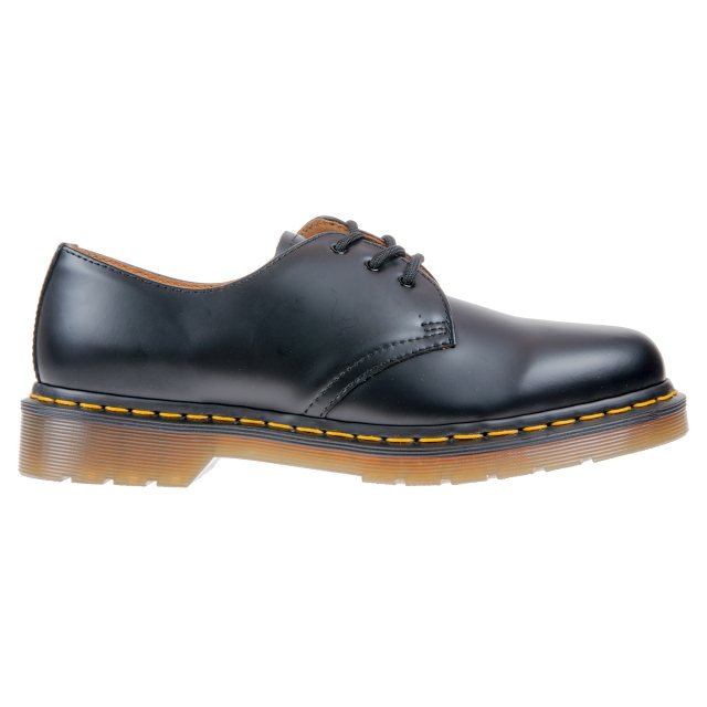 dr martens 1461 black yellow stitching