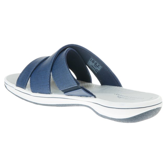 Clarks Brinkley Grove Dark Navy 26165637 - Mule Sandals - Humphries Shoes