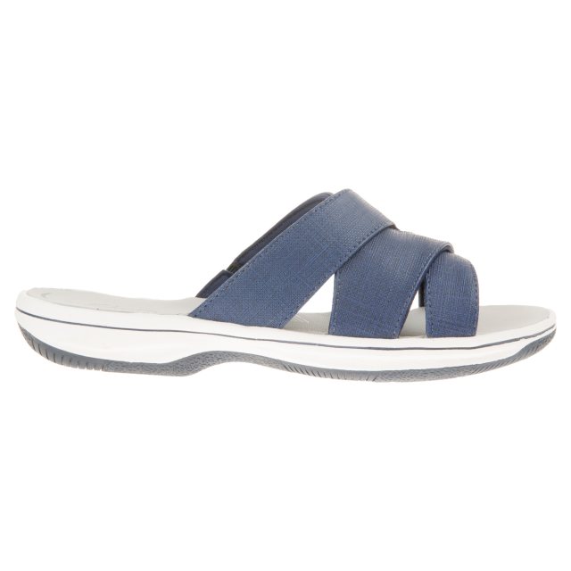 Clarks Brinkley Grove Dark Navy 26165637 - Mule Sandals - Humphries Shoes