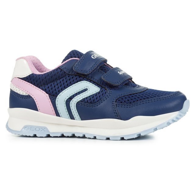 Geox Pavel Junior Navy / Pink 01454 C0694 - Girls Trainers - Shoes