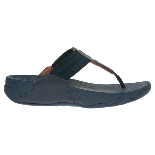 FitFlop Walkstar Toe-Post Midnight Navy DX4-399 - Mule Sandals - Humphries  Shoes