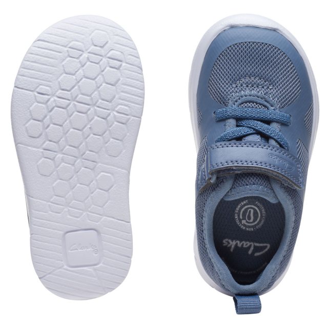 Bambini Unisex Clarks Scarpe Sportive Casual - Aeon Elastico