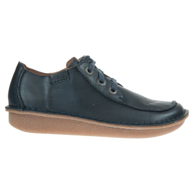 Clarks Funny Dream Navy Leather 26166818 Everyday Shoes -