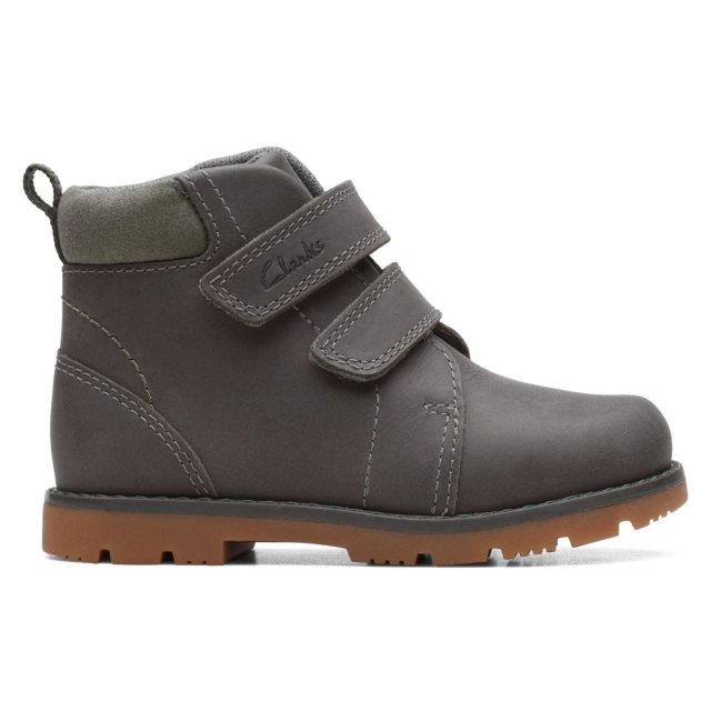 Clarks Heath Strap Toddler Grey 26169267 Boys Boots Humphries Shoes