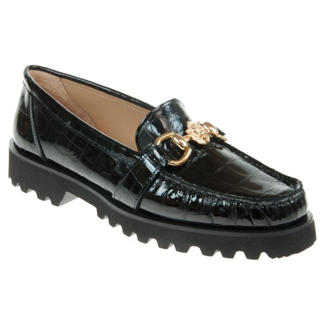 HB Shoes 616 Black Croc 616 Everyday Shoes Humphries Shoes