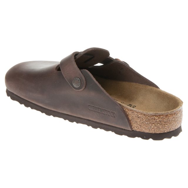 Birkenstock Boston Habana Oiled Leather 0860131 Mule Sandals - Main Image