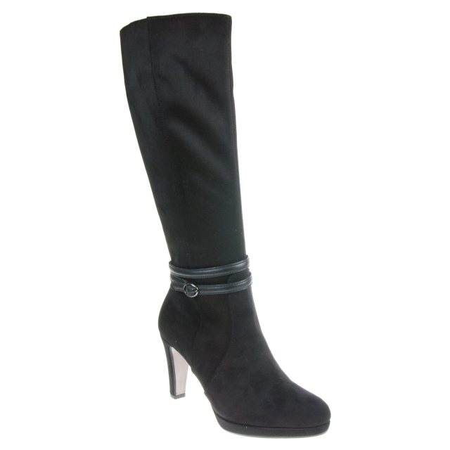 Gabor Abigail Black 95.779.47 - Knee High Boots - Humphries Shoes