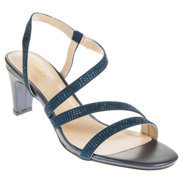 Lotus Bernadette Navy Pearl ULS377 EJ Full Sandals Humphries Shoes