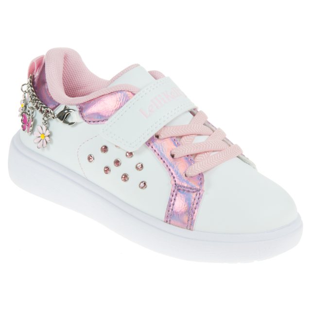 Lelli Kelly Gioiello White Pink AA3410 Girls Trainers Humphries Shoes