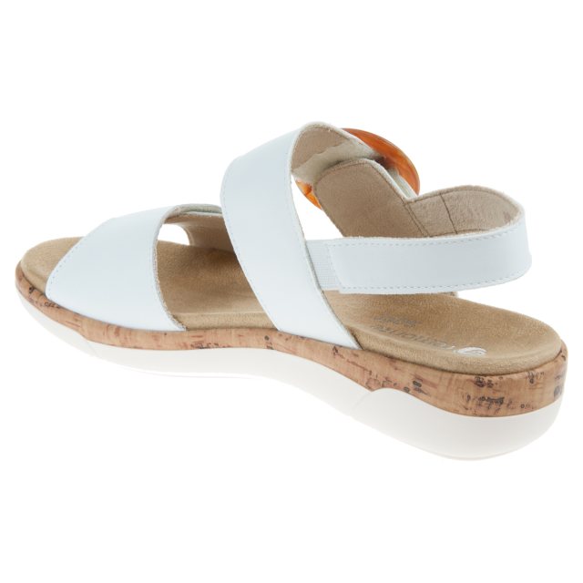 Remonte R6853 White R6853-80 - Full Sandals - Humphries Shoes