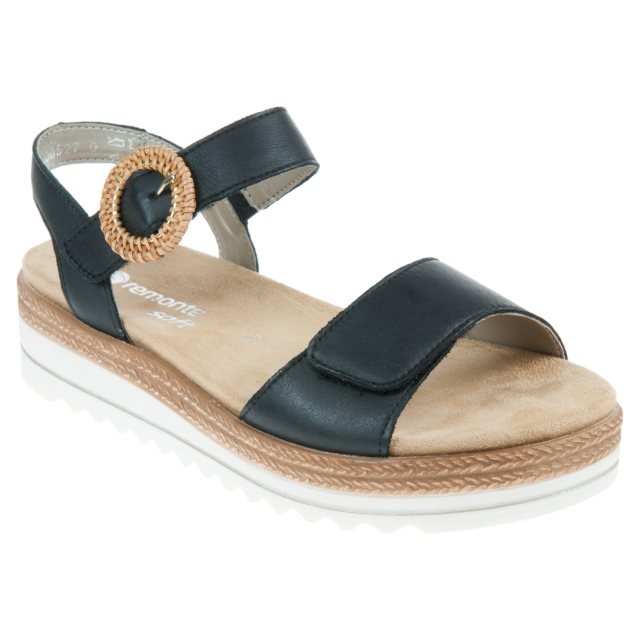 Remonte Jocelyn Black D0Q52-00 - Full Sandals - Humphries Shoes