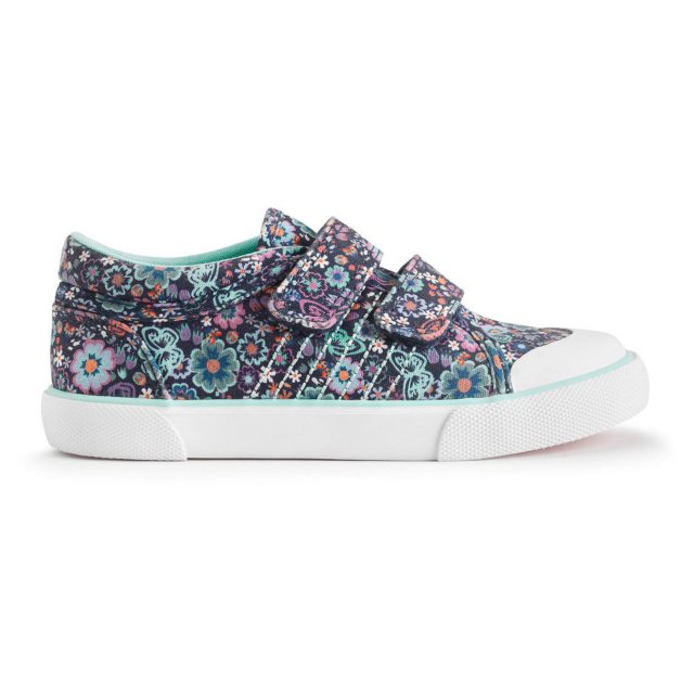Floral canvas shoes sales