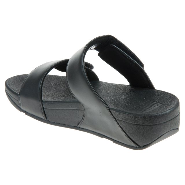 FitFlop Lulu Leather Slide All Black FV6-090 - Mule Sandals - Humphries  Shoes