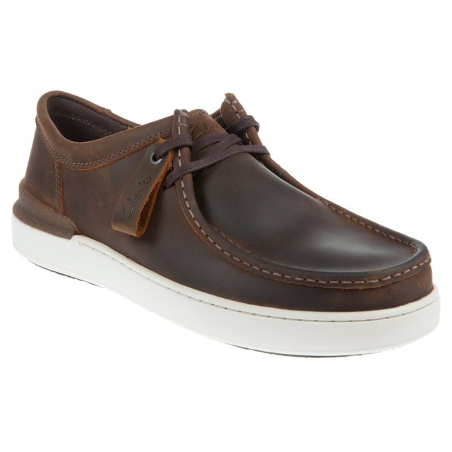 Bottes Clarks Court Lite Mid - Cuir Brun Clair Souple, Semelle Légère Et Rembourrage Respirant Pour Un Confort Optimal