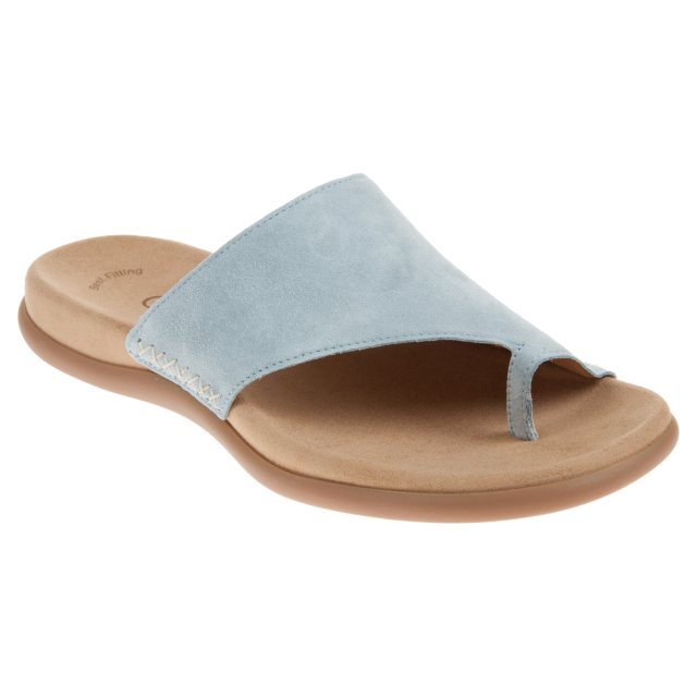 Gabor Lanzarote Aquamarine Grey 23.700.10 - Mule Sandals - Humphries Shoes