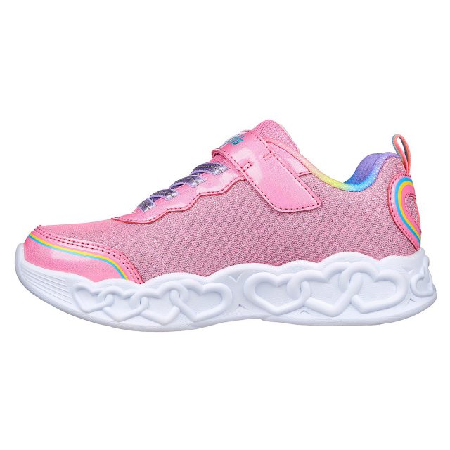 Skechers Infinite Heart Lights Love Prism Pink Multi 303751L PKMT Girls Shoes Humphries Shoes