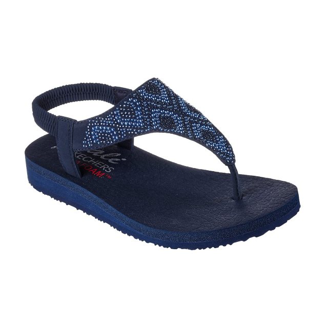 Skechers Meditation Cool Eclipse Navy 119656 NVY Mule Sandals Humphries Shoes