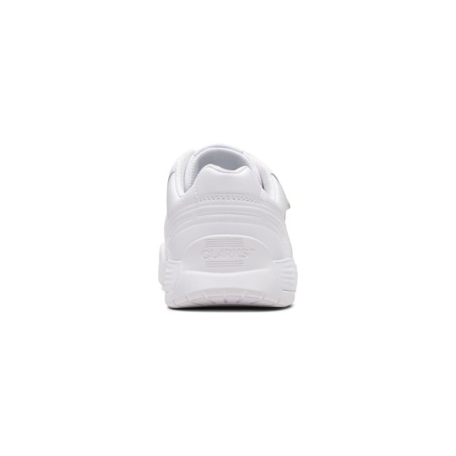 Clarks Cica Star Orb Youth White 26175361 - Boys Trainers